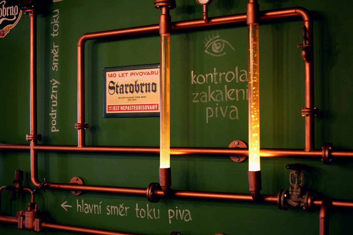 Starobrno, Grafika provozu a zrcadlové polokoule